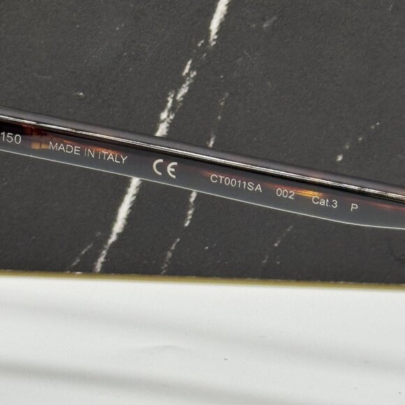 NEW CARTIER HAVANA UNISEX SUNGLASSES CARTIER CT0011SA 002